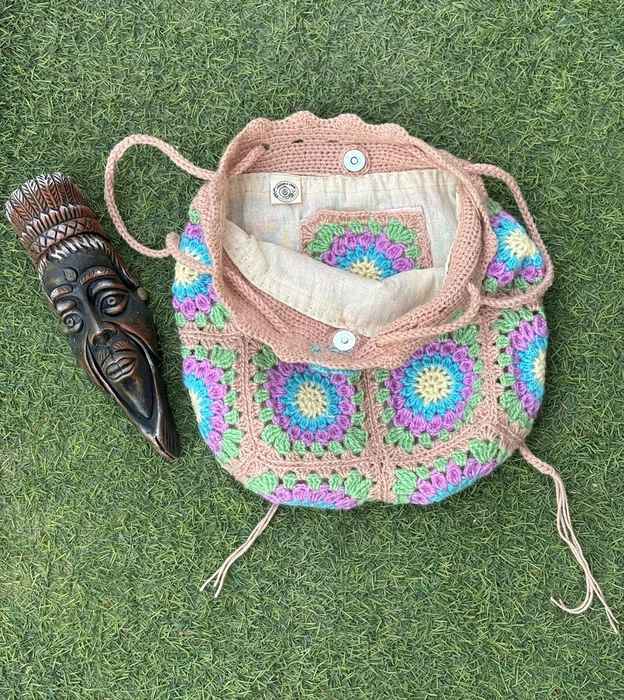 Moss Meadow crochet Backpack