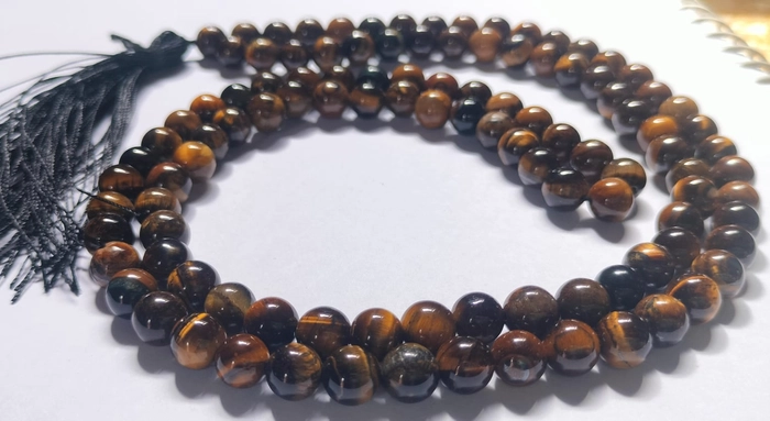 Tiger’s Eye Rosary (Mala) – Courage, Confidence & Protection