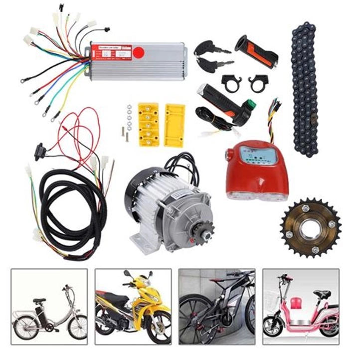 E-Bike DC Geared Motor 48V 530RPM 800W