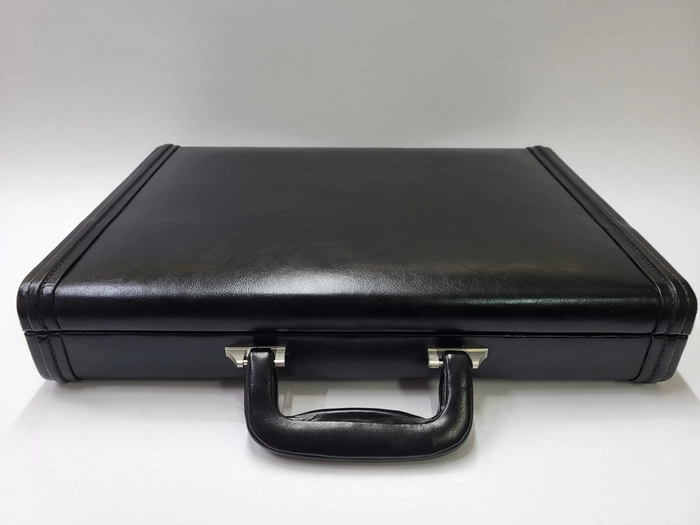 SecureLux LeatherGuard Briefcase (With Lock for Storing Banknotes)