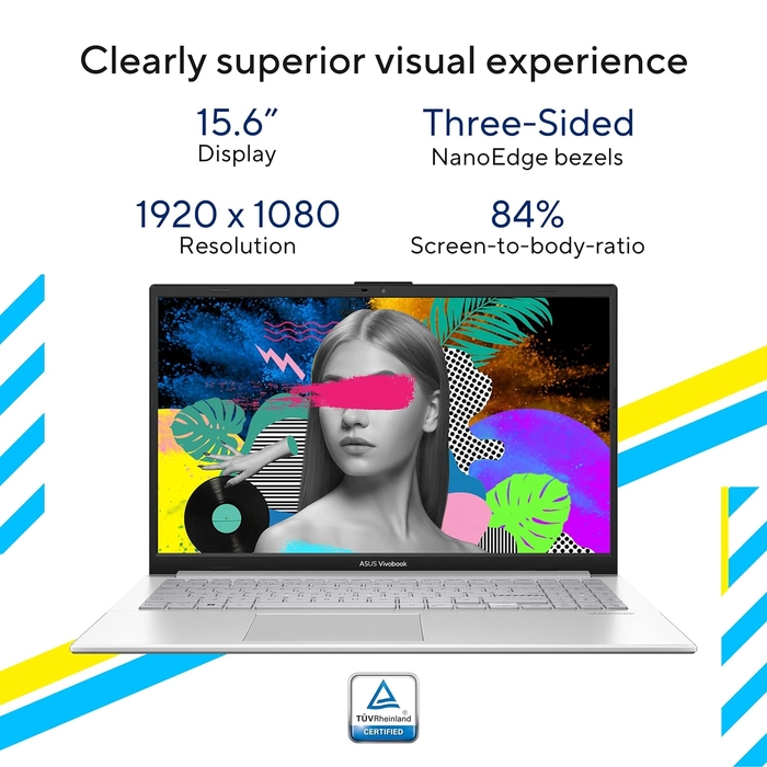 ASUS Vivobook Go 15 (2025), Intel Core i3-N305, 8GB RAM, 512GB SSD, FHD, 15.6"/39.62cm, Windows 11, MS Office 2021, Silver, 1.63KG, E1504GA-NJ321WS, Integrated Graphics, Backlit KB, Thin&Light Laptop