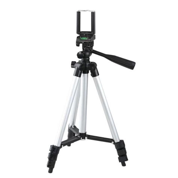 PORTABLE CAMERA TRIPOD WITH MOBILE HOLDER CLIP (3FT)