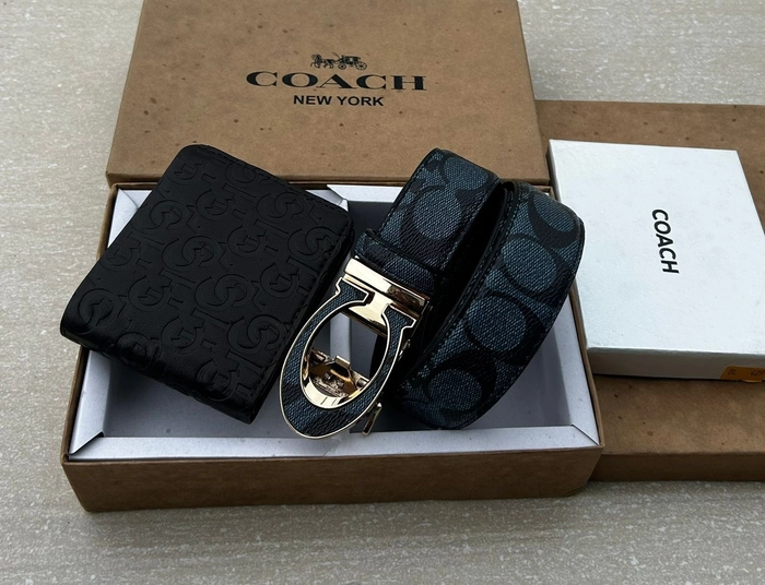 COACH Set Wallet & Belt