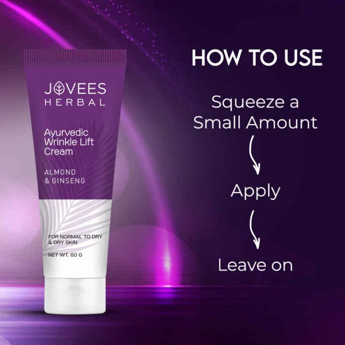 Jovees Almond & Ginseng Wrinkle Lift Face Cream | Anti-Wrinkle