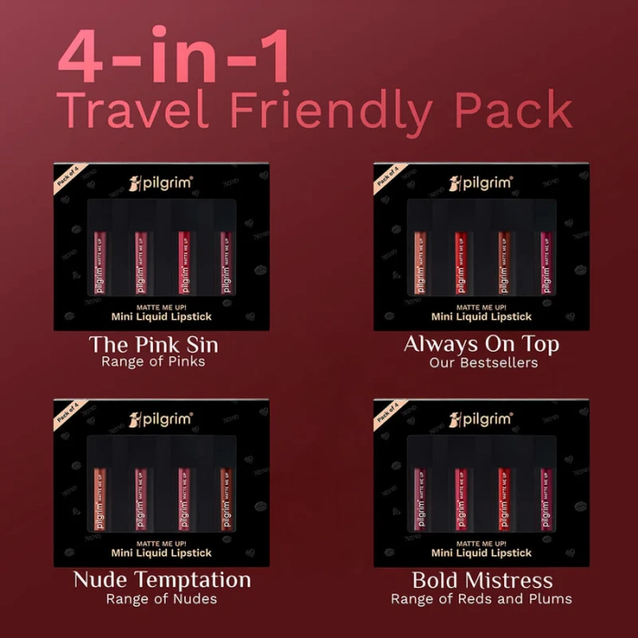 Matte Me Up! Liquid lipstick 4 in 1 pack (minis)