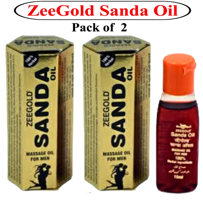 ZeeGold Sandda Oil for men-Pack of 2