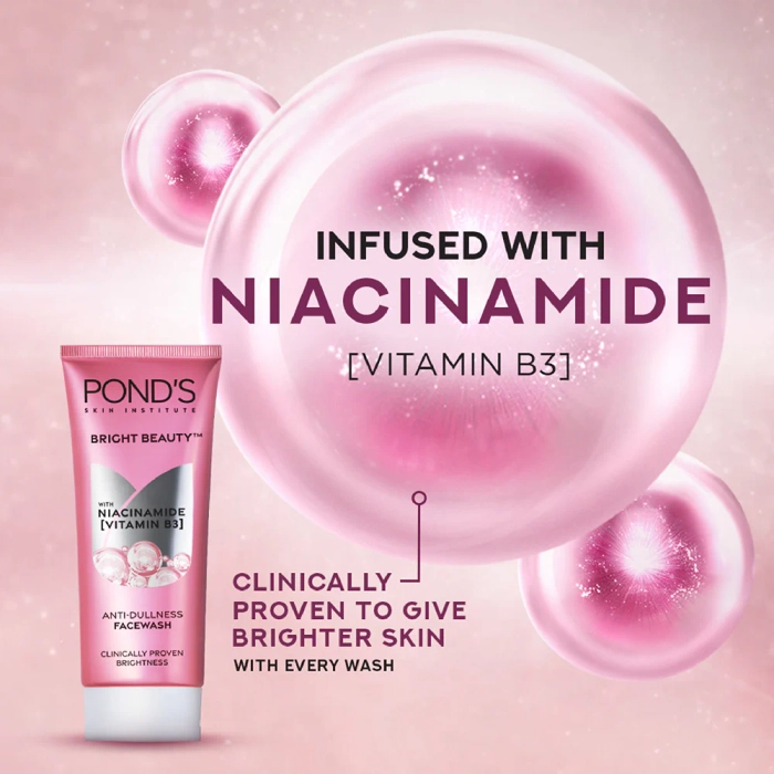 Pond's Bright Beauty Spot Less Glow With Vitamin B3 Facewash