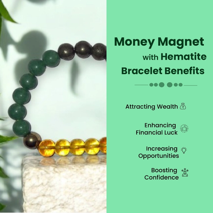 Money Magnet with Hematite Bracelet