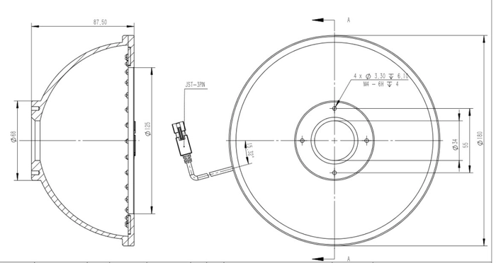 DOME LIGHT-180MM