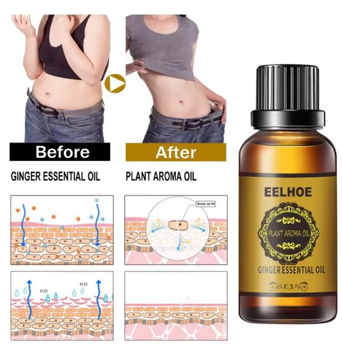 3 IN 1 BELLY DRAINAGE GINGER OIL: LYMPHATIC DRAINAGE GINGER