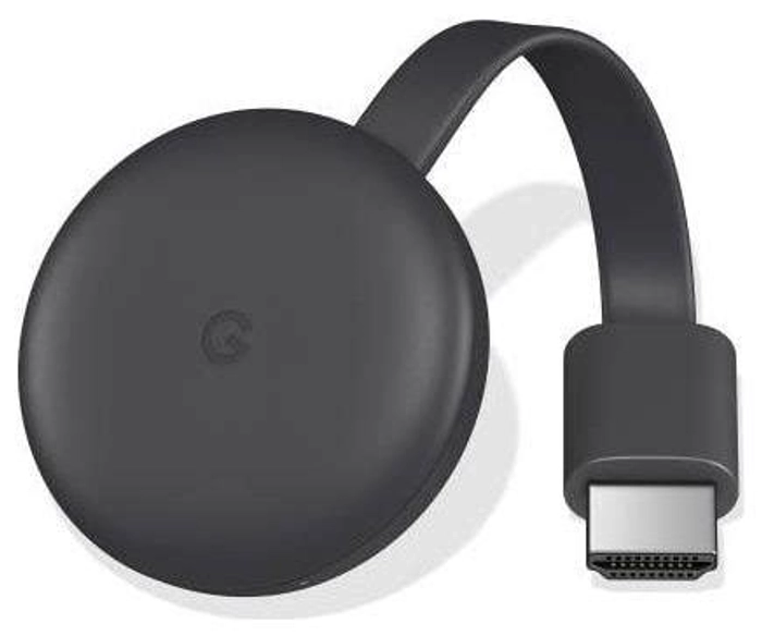 Chromecast 3 Media Streaming Device (Black)