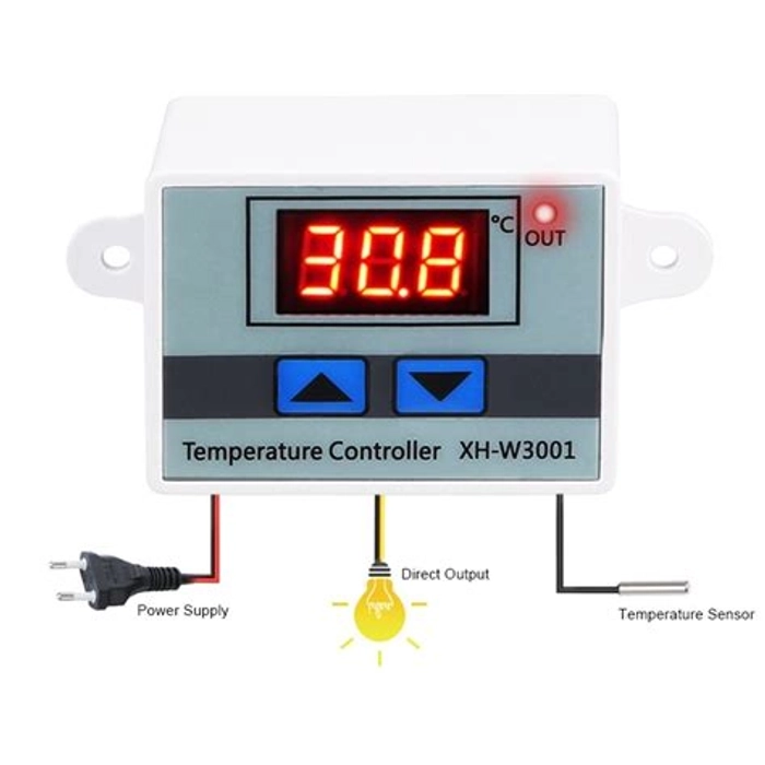 XH-W3001 AC 220V 1500W Digital Microcomputer Thermostat Switch