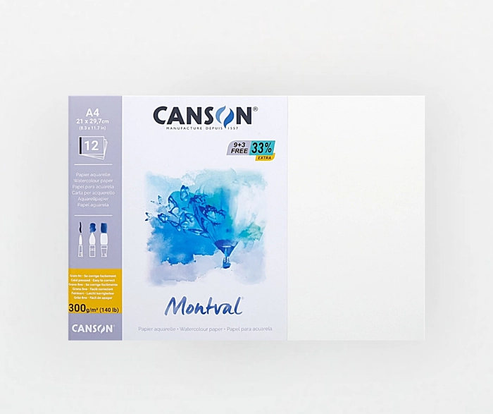 Buy original Canson - Montval - Watercolour Paper packs - 300 GSM