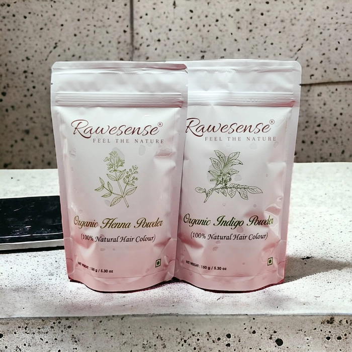 Rawesense Organic Henna Powder + Rawesense Organic Indigo Powder