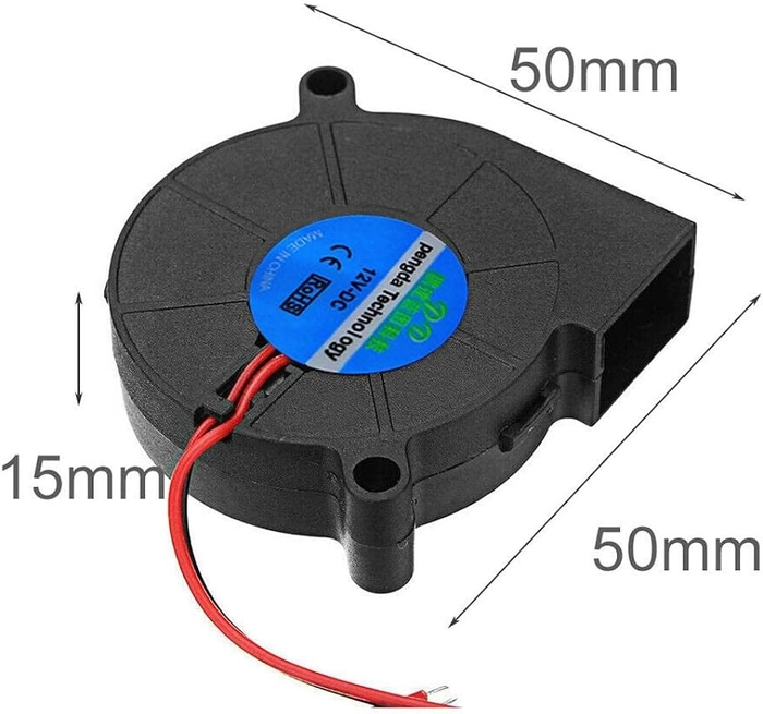 HE3D 12V DC 3D Printer 5015 Vortex Turbo Cooling Fan