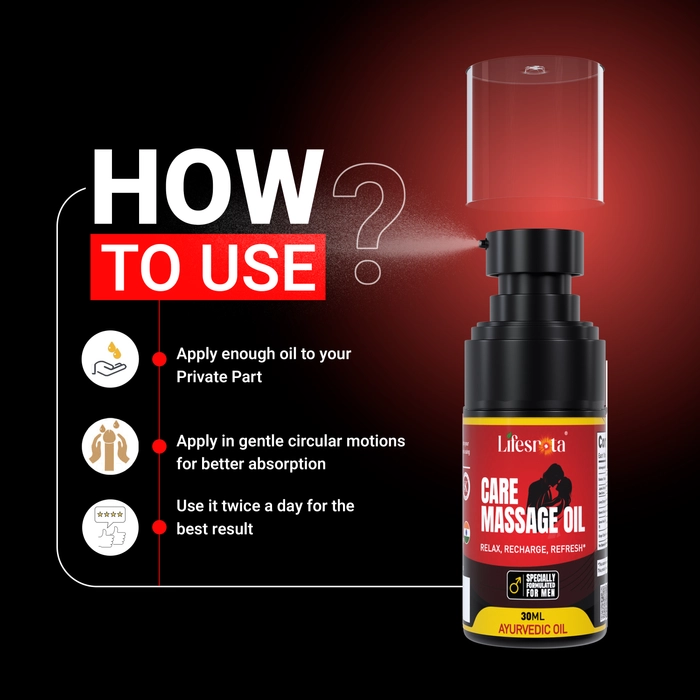 Lifesrota Care Massage Oil 30ml - Get African like Strength, Thickness and Length