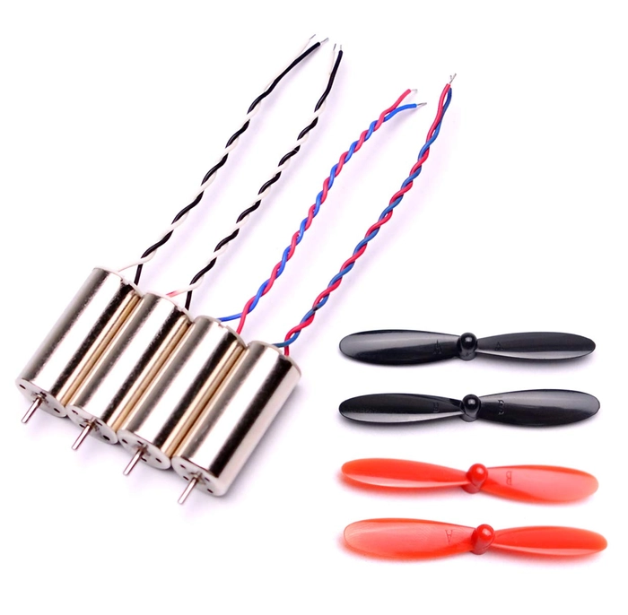 55mm Blade Propeller+ CCW Coreless Brushed Motor for Indoor Racing Drone