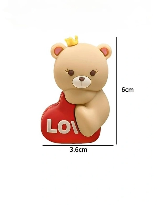 2PCs Cute Teddy Bear Set Cake Topper