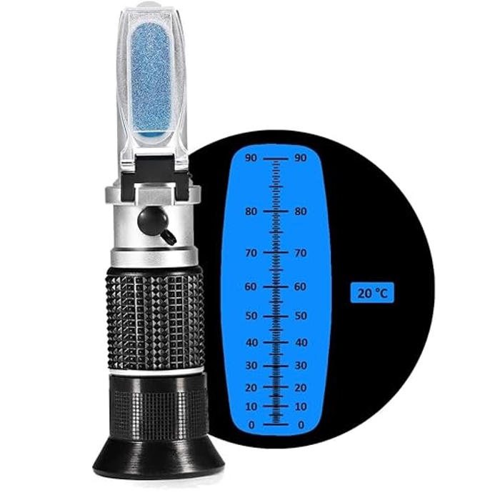 Real Instruments 0-90% Brix Manual Handheld Refractometer