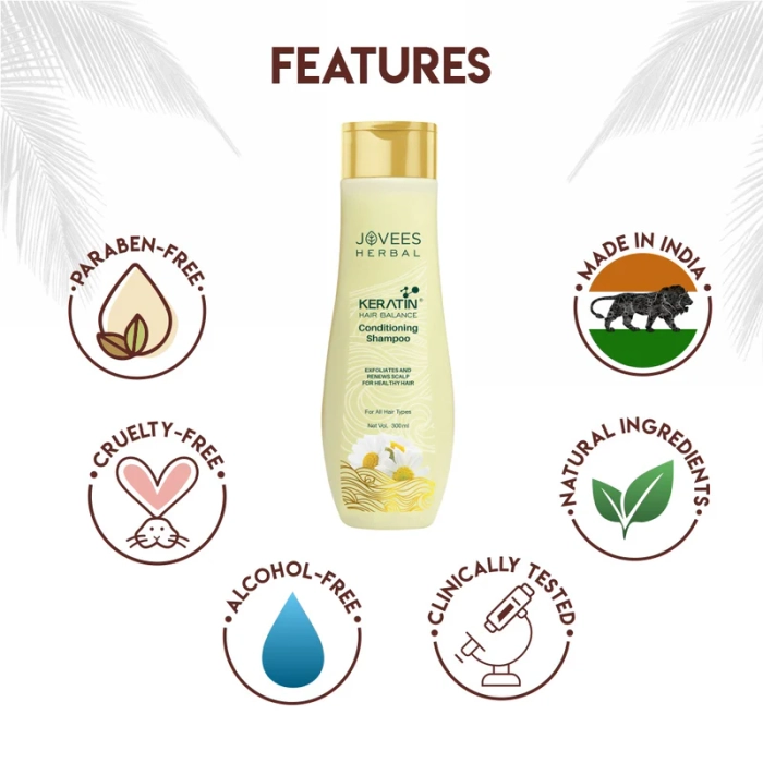 Jovees Keratin Hair Balance Conditioning Shampoo