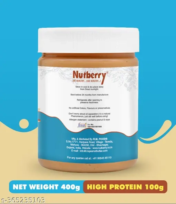 NUTBERRY CHOCOLATE CRUNCHY 1KG & GET 400GM CLASSIC CREAMY FREE