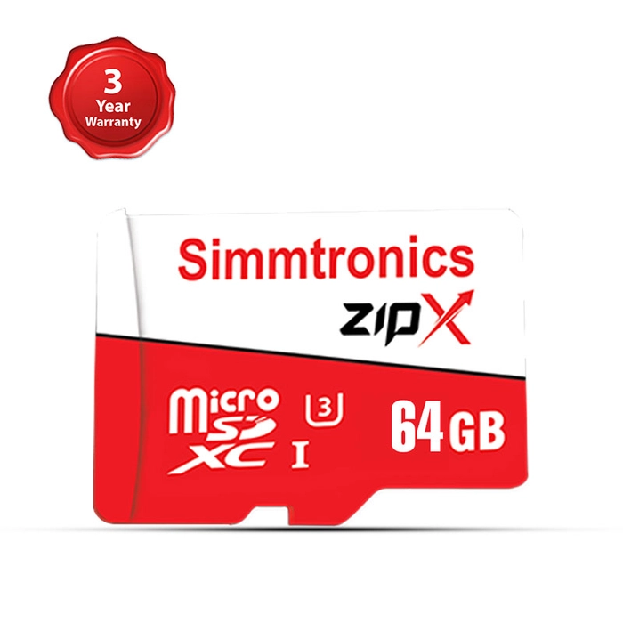 Simmtronics 64GB ZipX Memory Card