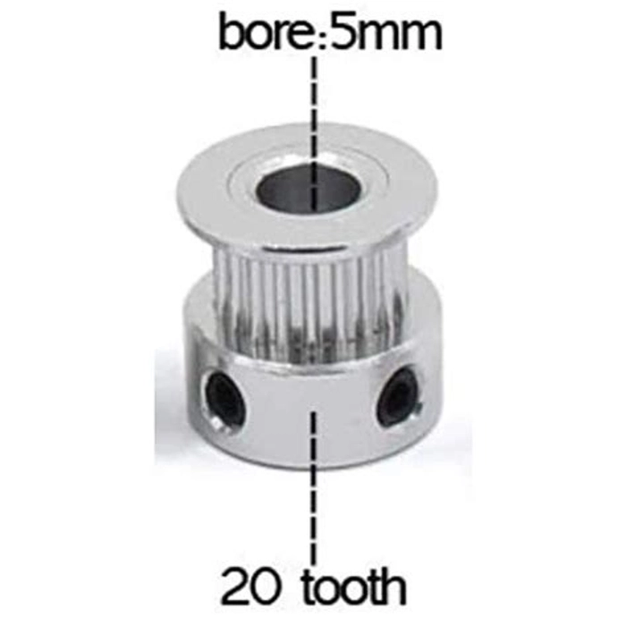 GT2 Timing Pulley 20 Tooth 5mm Bore for 6 mm Belt