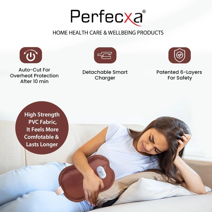 Perfecxa Electric Hot Water Bag Electric for Muscle, Joint, Back and Period Cramps Pain Relief