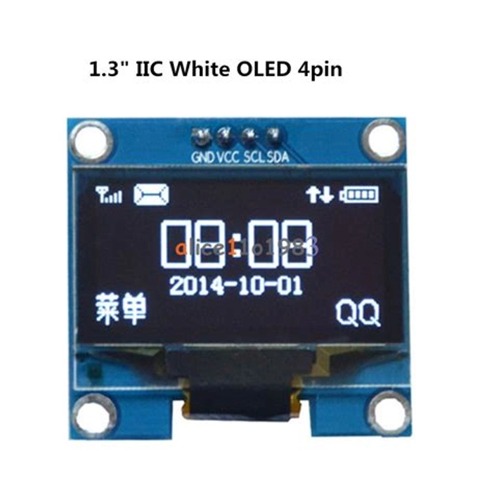 1.3 Inch I2C IIC OLED 4 pin LCD Module 4pin (with VCC GND)-Blue