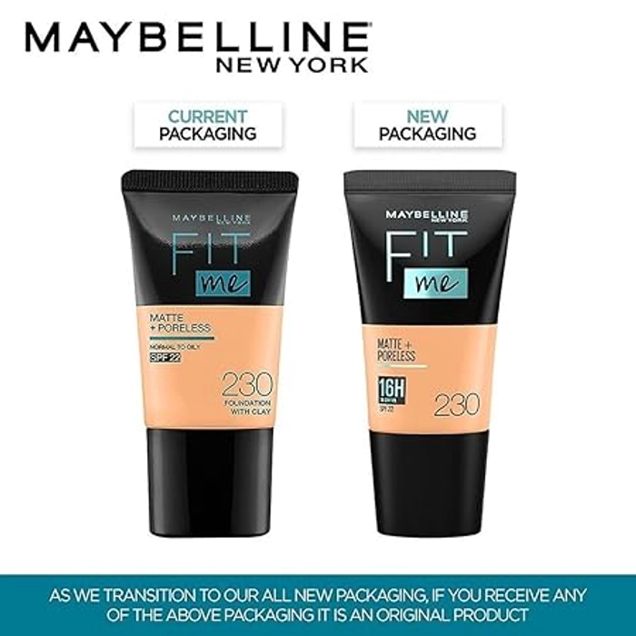 Maybelline Fit Me Foundation Shade 230(Natural Buff) - 18ml