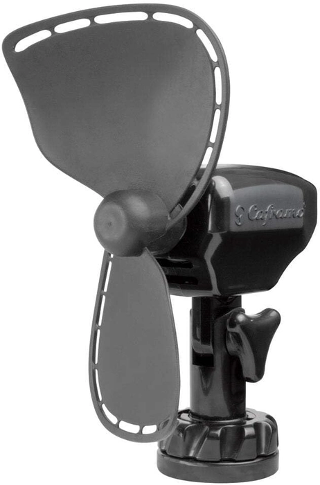 SEEKR Ventilateur Ultime de par Caframo. 12V Ventilateur Compact. sans Gril et Fonctionnement Silencieux. Conception de Lames Antichoc FingerSafe. 2 Vitesses. Fabriqué au Canada.