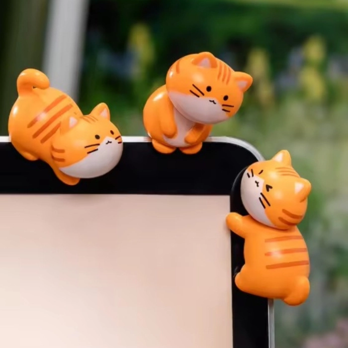 Orange Cats Playing Set of 6