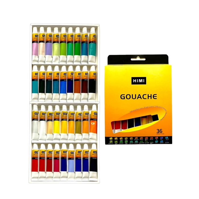 HIMI - Gouache Paint Tubeset - New Generation - 12 ml tubes