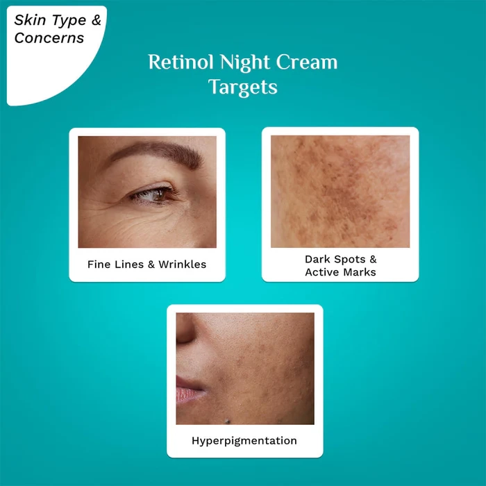 Retinol Night Cream with Vitamin C & Hyaluronic Acid