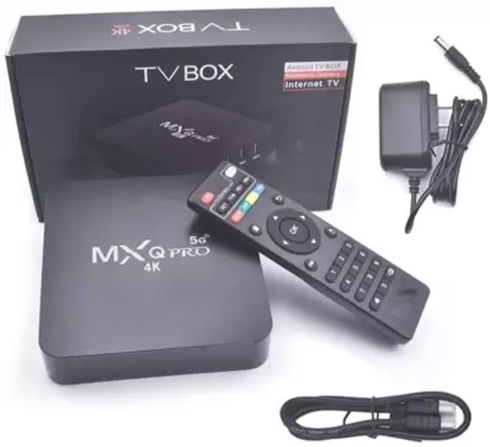 MXQ Pro 4K Android 10.0 TV Box with 2GB RAM/16GB ROM 64Bit Quad Core Processor