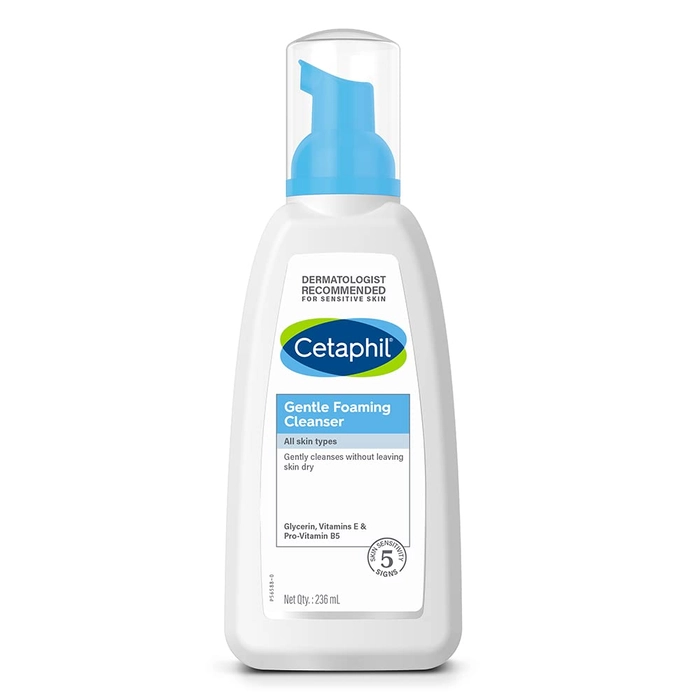 Cetaphil Face Wash Gentle Foaming Cleanser For All Skin Types - 236 Ml|