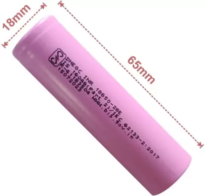 DMEGC INR18650-26E 3.7V 2600mAh Li-Ion Battery