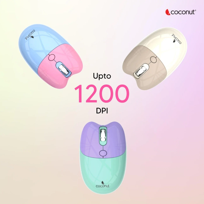 Coconut Daisy Retro Wireless Keyboard & Mouse Combo with Typewriter Round Keys, Dual Wireless Mode (Bluetooth + 2.4GHz), Silent Keys, Multi-Device Support – Available in 3 Aesthetic Colors