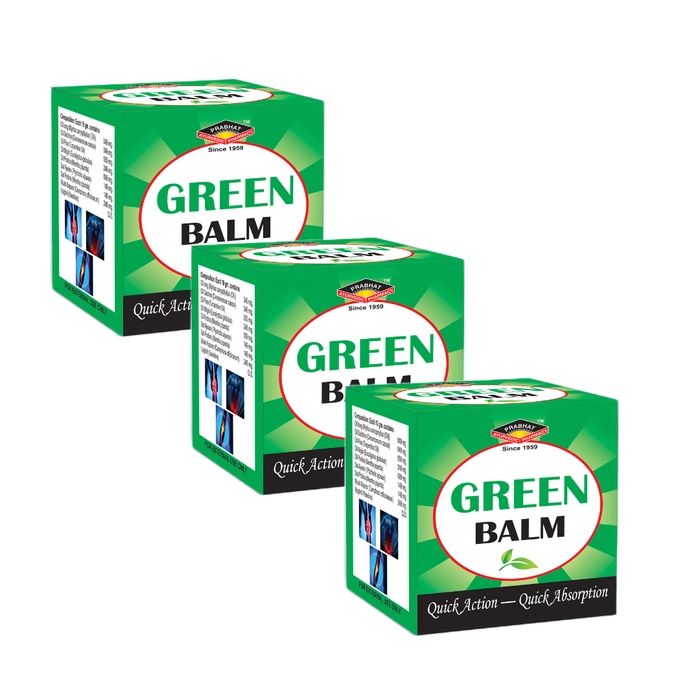 Green Balm 10gm. (Pack of 3)