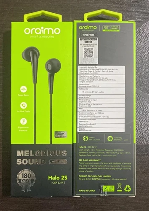 ORAIMO HALO 2S EARPHONE