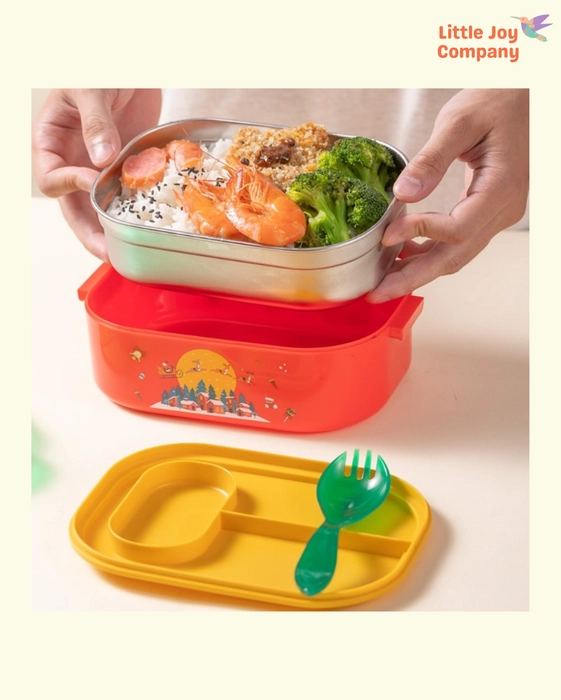 3 GRID LUNCH BOX WITH BOWL - Little Joy Company