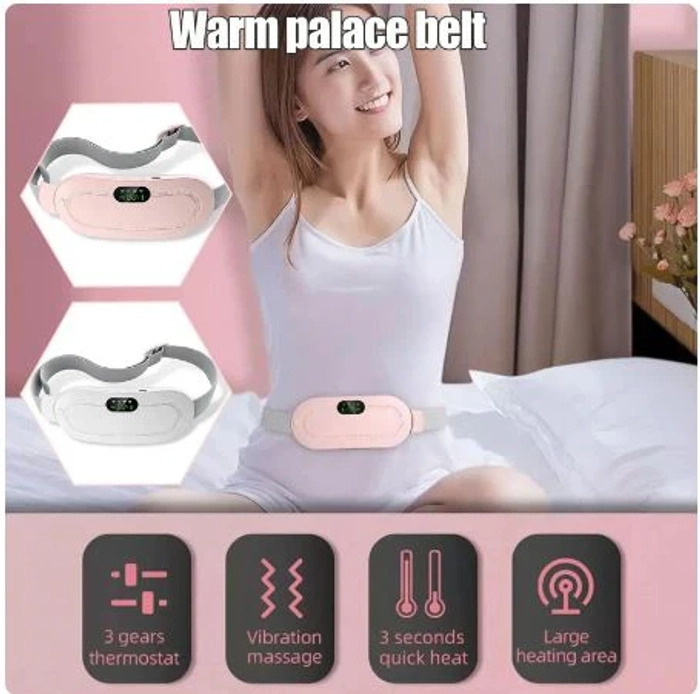 PORTABLE CORDLESS HEATING PAD, PERIOD CARE WAIST MASSAGE