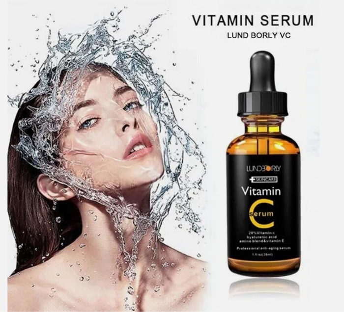 QANZIRE FACE SERUM VITAMIN C + HYALURONIC ACID ANTI WRINKLES FIRMING BRAND OIL