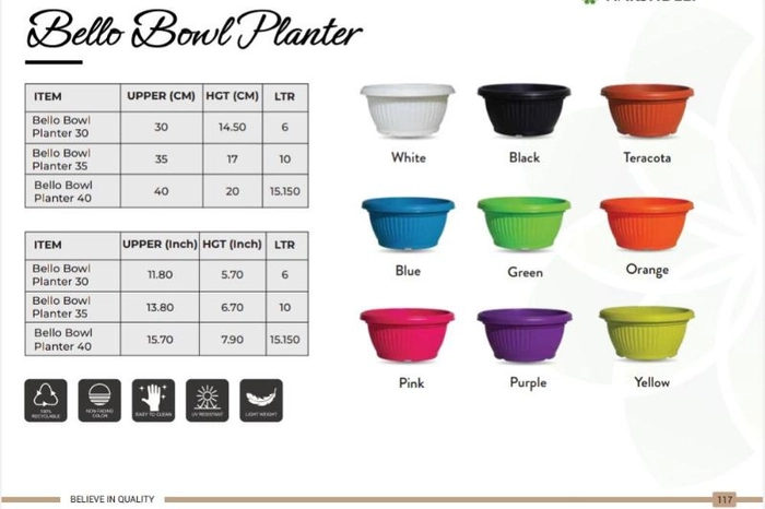 Bello Bowl Planter