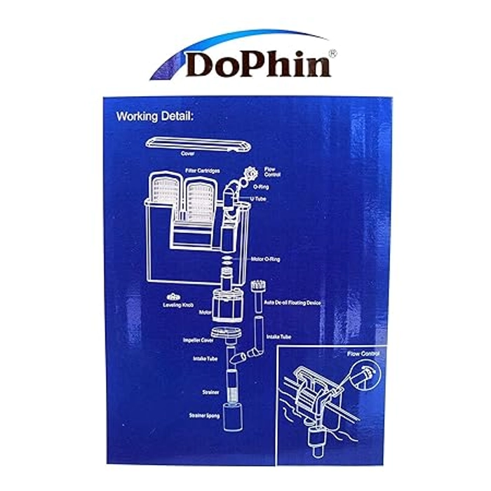 DoPhin SH250 Aquarium Slim Hanging Water Filter