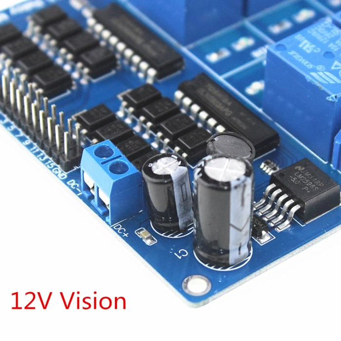 5V 16 Channel Relay Module with Light Coupling LM2576 Power Supply