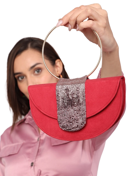 Women's/Girls Clutch Bag Purse Handbag Wedding Bridal Gathering Functions  Red