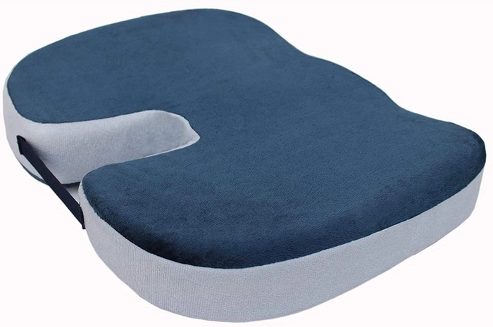 Orthopedic Seat Cushion with Ergonomic and Comfortable Design I healthy posture and comfortable sitting | High Density Memory Foam Cushion |