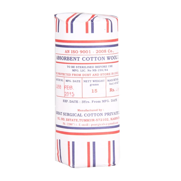 Prabhat Surgical Cotton 15g ( 16 Packs )