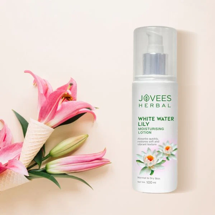 Jovees White Water Lily Moisturizing Lotion | Lightweight & Non-Sticky